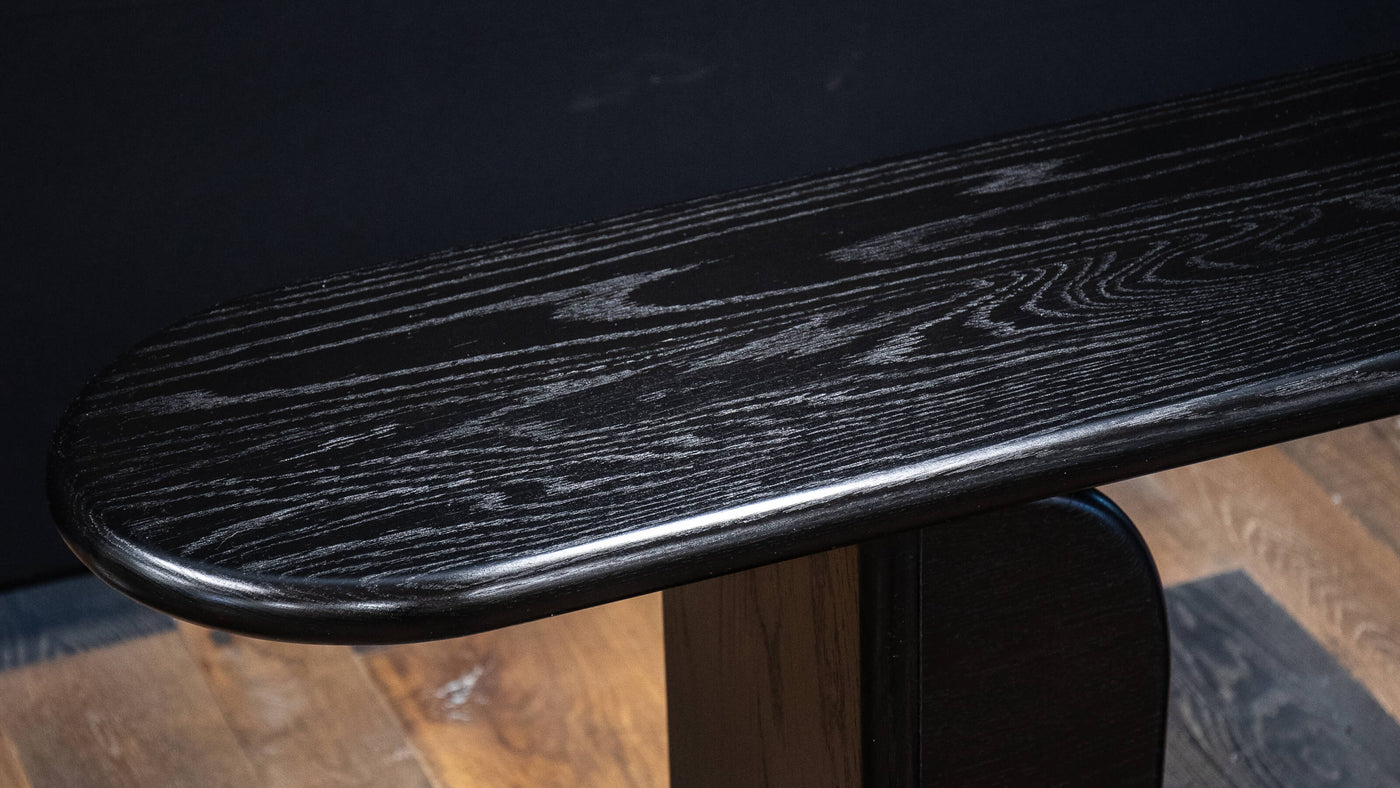 SheenPlus polyurethane alternative wood finish applied over Oil Plus 2C Black on white oak