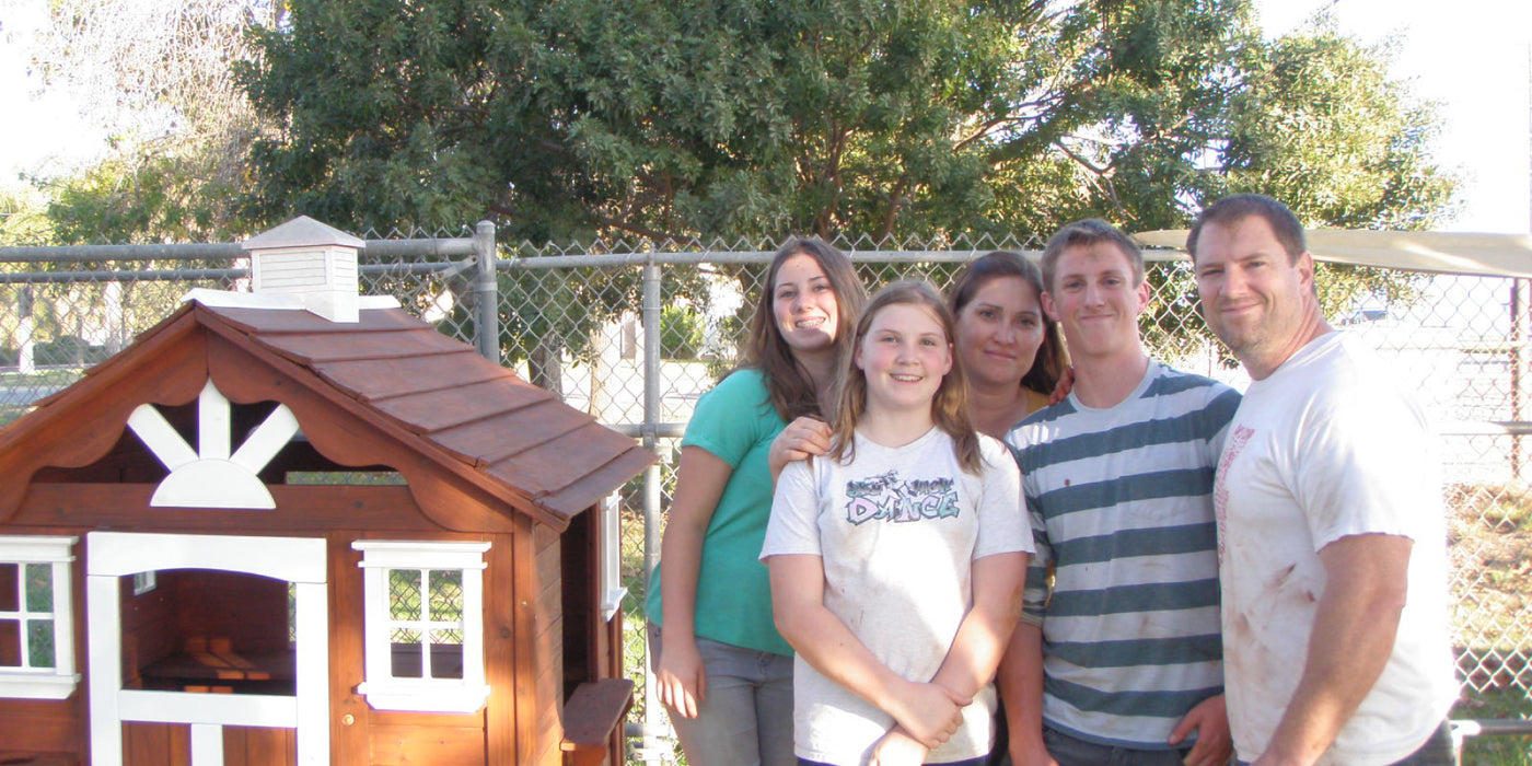 Pleasant Valley Co-op I Wooden Playhouse gets Refinished
