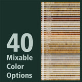 Rubio Monocoat offers 40+ mixable wood stain colors.
