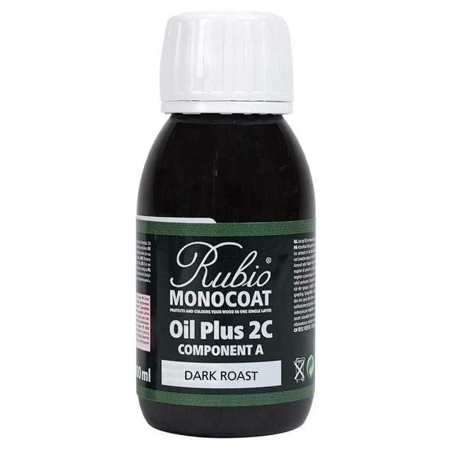 Rubio Monocoat Oil Plus 2C 100 Milliliter Dark Roast