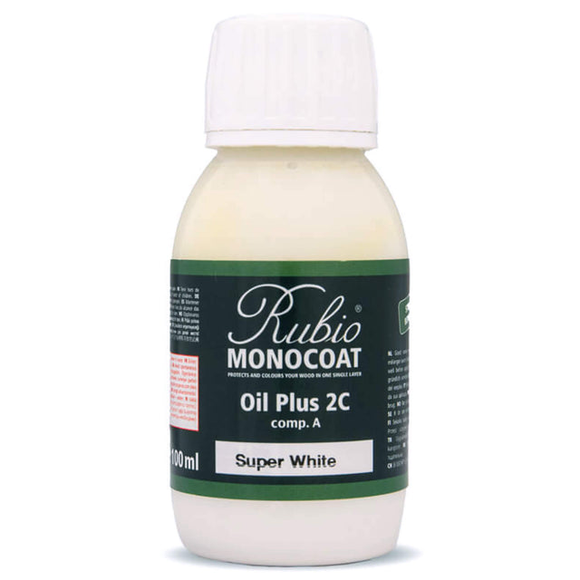 Rubio Monocoat Oil Plus 2C 100 Milliliter Super White