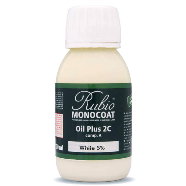 Rubio Monocoat Oil Plus 2C 100 Milliliter White 5%