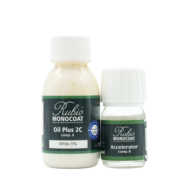 Rubio Monocoat Oil Plus 2C 130 Milliliter White 5%