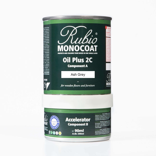 Rubio Monocoat Oil Plus 2C 390 Milliliter Ash Grey