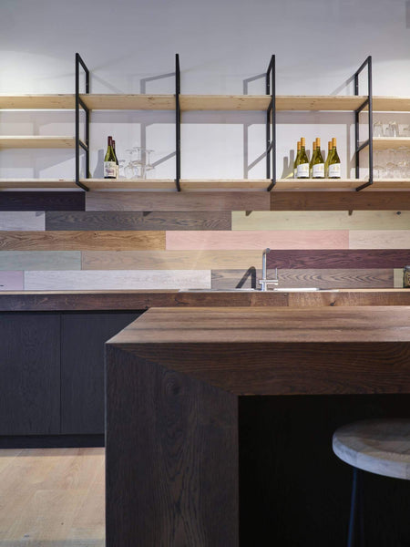 Rubio Monocoat details at the office in Belgium.