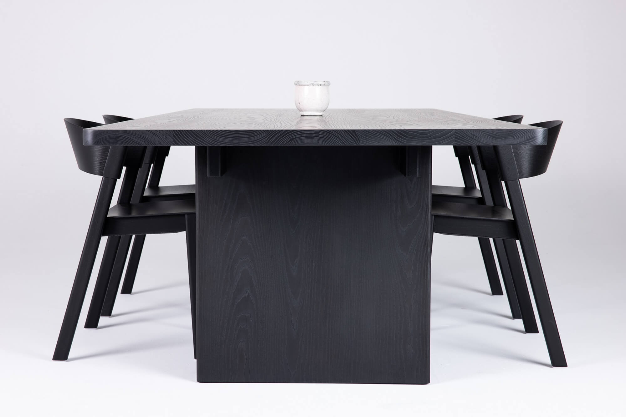 Monophonic　TH ASH TABLE Black Stained Ash Dining Table – Rubio Monocoat USA
