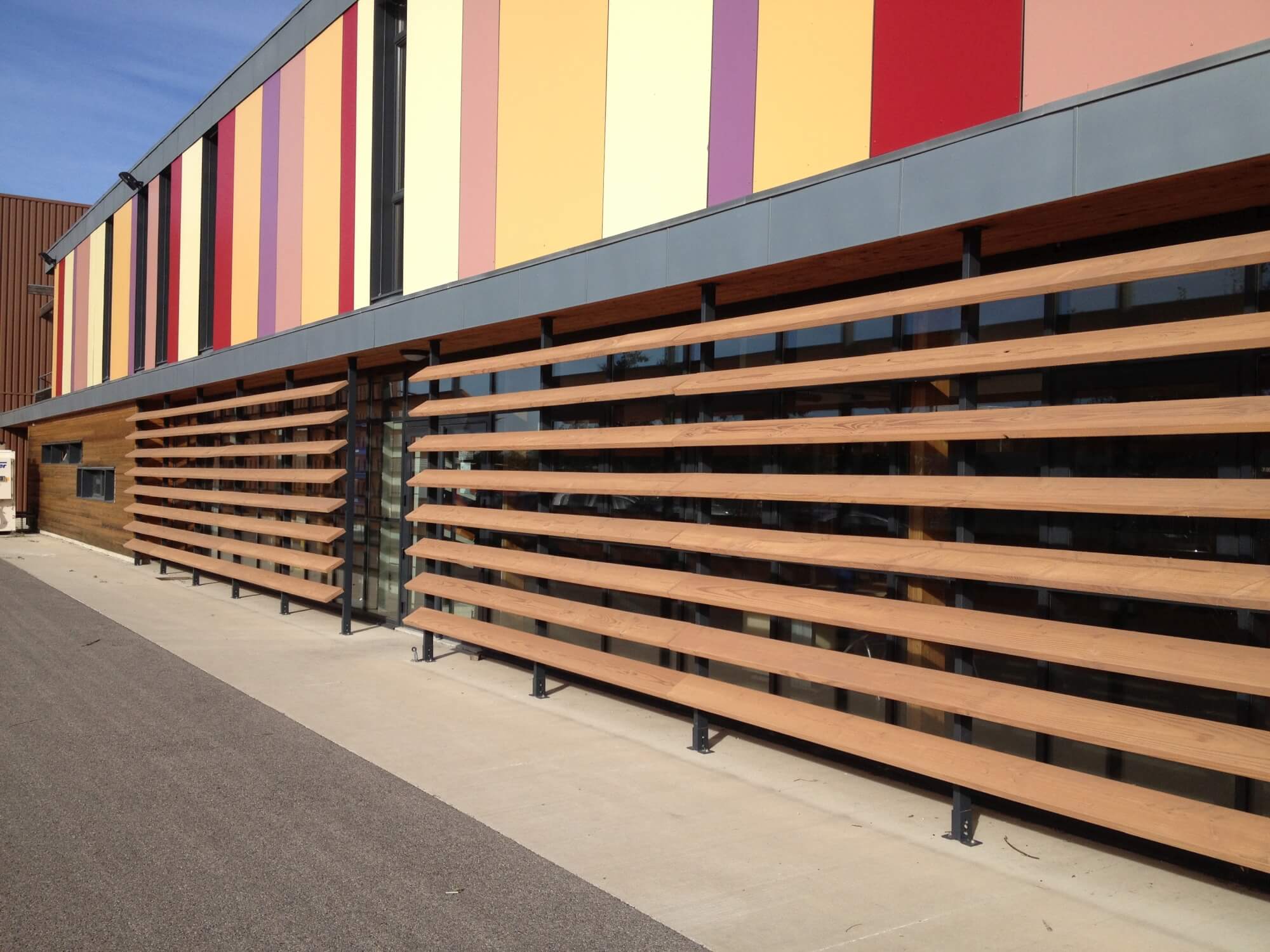 Larch wood finished with Rubio Monocoat.