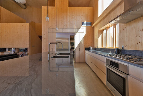 Modern wood kitchen finished with Rubio Monocoat Oil Plus 2C