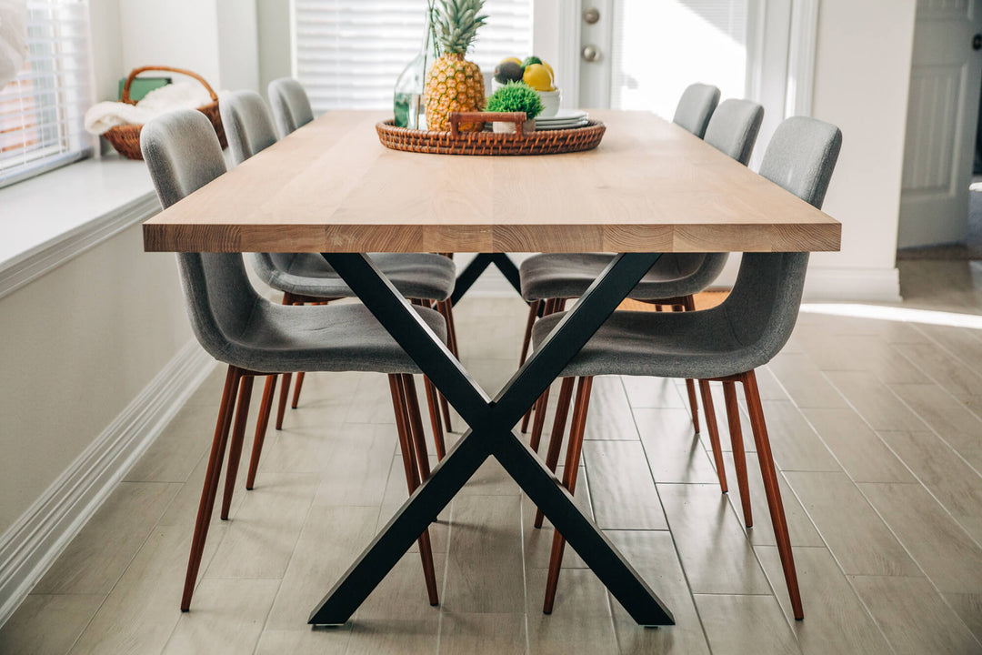 Rubio Monocoat Oil Plus 2C White 5% was used to color and protect this white oak table.