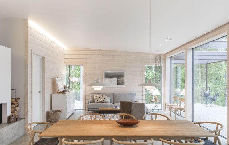 Unique wood tables and walls finished with Rubio Monocoat products.