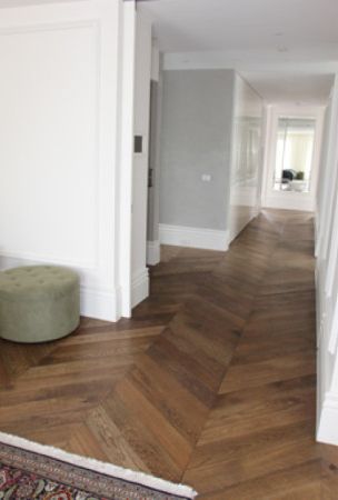 Rubio Monocoat brings herringbone wood floors to life!