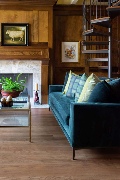 Lovely white oak floor finished with Rubio Monocoat's natural wood finish.