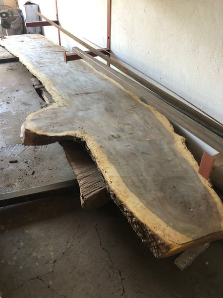 Unfinished leadwood slab.
