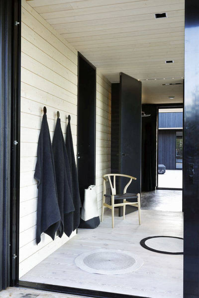 Wooden walls in private home finished with Rubio Monocoat.