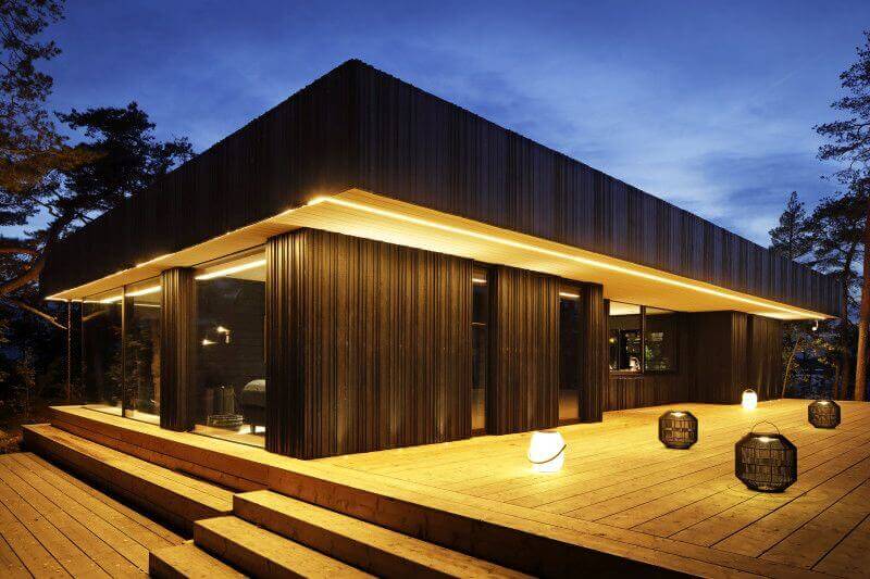 Beautiful wooden exterior finished with Rubio Monocoat.