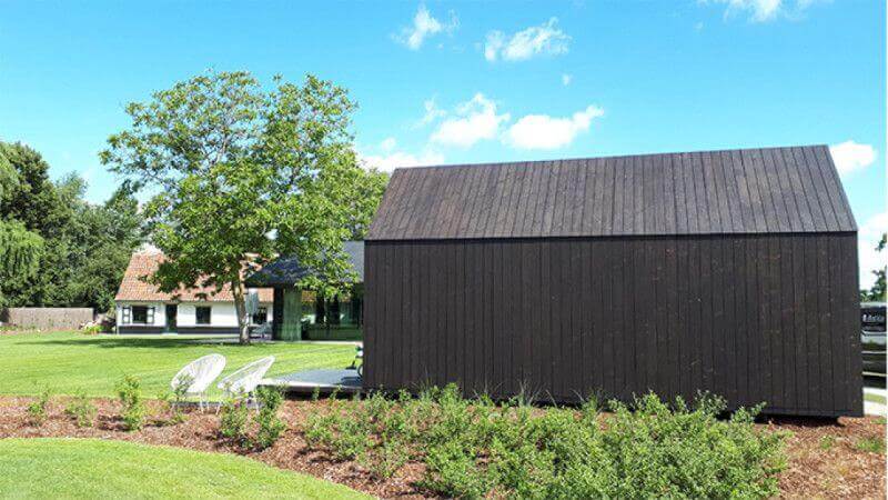 Rubio Monocoat products provide protection for Belgian pool house.