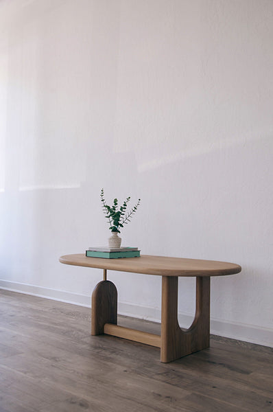 An opposing view of the inverse coffee table showing the negative space.