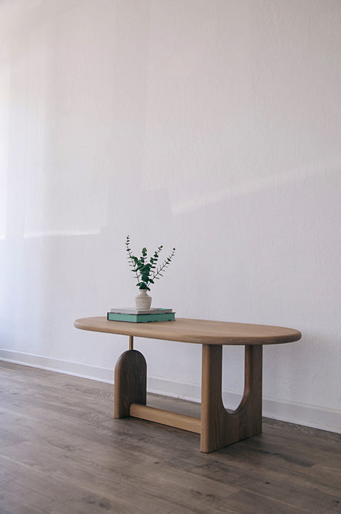 An opposing view of the inverse coffee table showing the negative space.