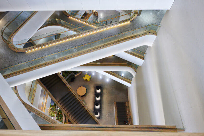 view from above of wooden fixtures finished with Rubio Monocoat.