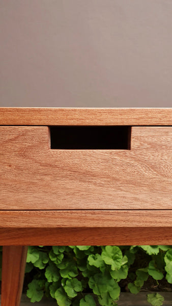 Wooden desk finished with Rubio Monocoat hardwax oil.