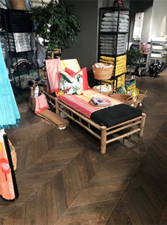 Wooden parquet floors finished with Rubio Monocoat.