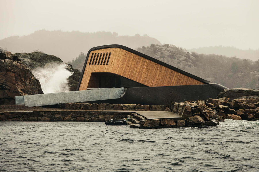 Under is a restaurant half submerged under a lake.