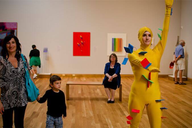Unique displays at museum in Minnesota where the hardwood floors are finished with Rubio Monocoat.