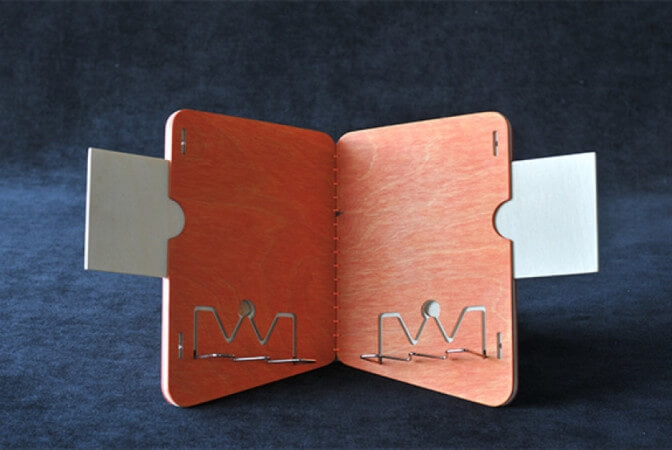 Colorful book saddle.