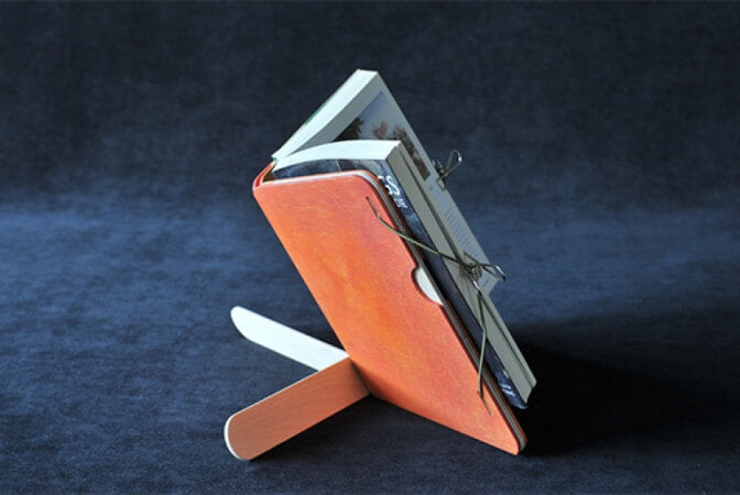 Colorful book saddle.