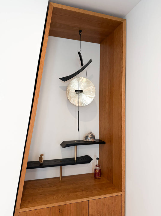 A whiskey cabinet crafted with traditional Japanese joinery methods in mind finished with Rubio Monocoat Oil Plus 2C.