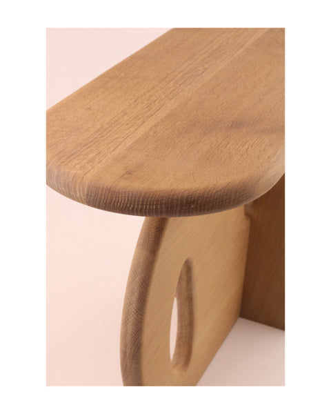 A modern piece of furniture finished with Rubio Monocoat Oil Plus 2C "Natural" interior wood finish.