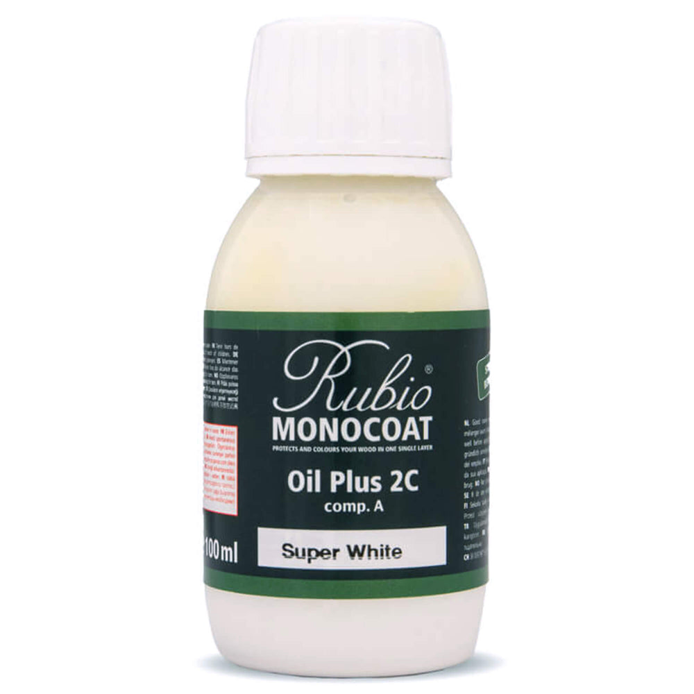 Rubio Monocoat Oil Plus 2C 100 Milliliter Super White