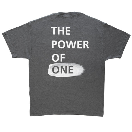 Grey Power of One t-shirt back