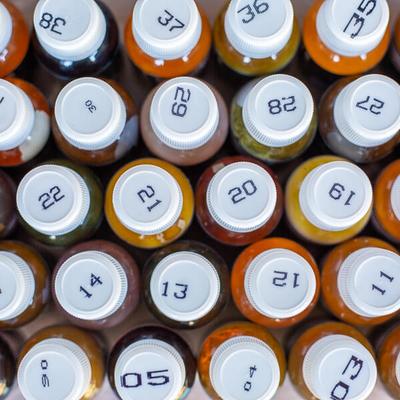 Oil Plus 2C samples bottles