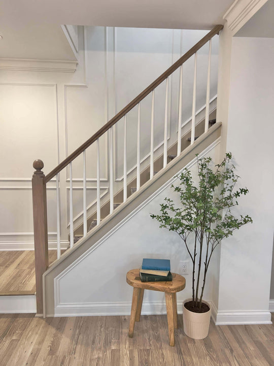 Simple White Railing White Oak Stair Railing – Rubio Monocoat USA