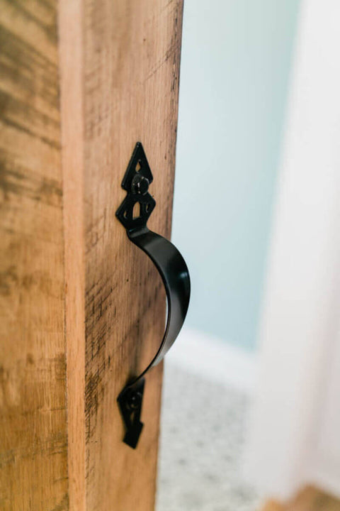 Door handle detail finished with Rubio Monocoat.