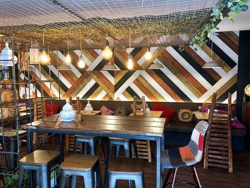 Unique wooden wall cladding finished with Rubio Monocoat.