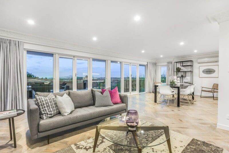 New Zealand home features wood flooring finished with Rubio Monocoat.