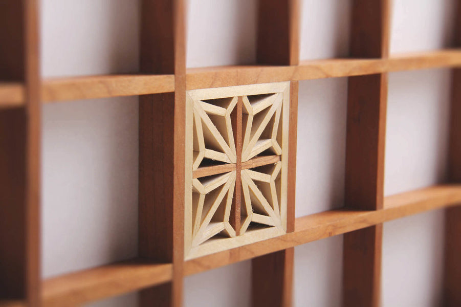 Wooden detail of fine woodworking.