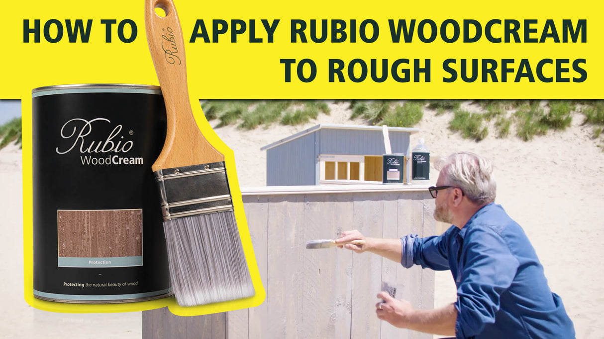 How to apply Rubio Monocoat WoodCream to rough surfaces