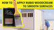 How to apply Rubio Monocoat WoodCream to smooth surfaces