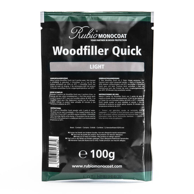 Woodfiller Quick, ShrinkProof Wood Filler Rubio Monocoat